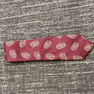 Chaos Ralph Lauren paisley burgundy tie